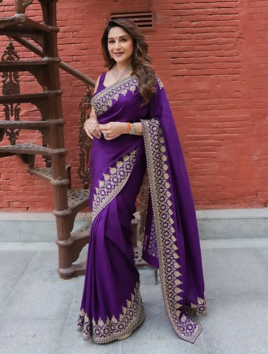DESIGNER RANGOLI SILK SEQUENCE AND ZARI EMBROIDERY WORK SAREE WITH UNSTITCHED BLOUSE WEDDING WEAR WHOLESALE PRICE ETHNIC GARMENT (6)
