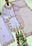 DESIGNER ROMAN GLASS EMBROIDERY SEQUENCE WITH FANCY CUT WORK TOP PALAZZO WITH DUPATTA FESTIVE WEAR WHOLESALE PRICE ETHNIC GARMENT (2)