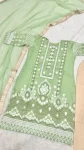 DESIGNER SLUB SILK CHAIN STITCH EMBROIDERY WORK TOP BOTTOM WITH DUPATTA FESTIVE WEAR WHOLESALE PRICE ETHNIC GARMENT (2)