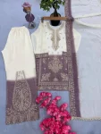 DESIGNER STAR GEORGETTE EMBROIDERY WORK WITH JARKHAN DIAMOND WORK KID’S TOP PALAZZO WITH DUPATTA FESTIVE WEAR WHOLESALE PRICE ETHNIC GARMENT (2)