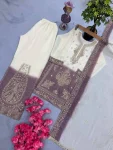 DESIGNER STAR GEORGETTE EMBROIDERY WORK WITH JARKHAN DIAMOND WORK KID’S TOP PALAZZO WITH DUPATTA FESTIVE WEAR WHOLESALE PRICE ETHNIC GARMENT (2)