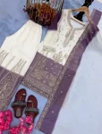 DESIGNER STAR GEORGETTE EMBROIDERY WORK WITH JARKHAN DIAMOND WORK TOP PALAZZO WITH DUPATTA FESTIVE WEAR WHOLESALE PRICE ETHNIC GARMENT (2)