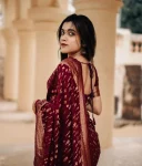 FANCY BANARASI SILK WEAVING WORK SAREE WITH UNSTITCHED BLOUSE FESTIVE WEAR WHOLESALE PRICE ETHNIC GARMENT (4)