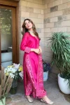 FANCY CHANDERI PRINT WORK TOP BOTTOM WITH DUPATTA FESTIVE WEAR WHOLESALE PRICE ETHNIC GARMENT (2)