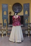 FANCY COSMOS SEQUENCE & ZARI EMBROIDERY WITH MIRROR LACE WORK TOP LEHENGA WEDDING WEAR WHOLESALE PRICE ETHNIC GARMENT (33)