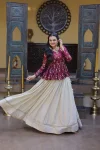FANCY COSMOS SEQUENCE & ZARI EMBROIDERY WITH MIRROR LACE WORK TOP LEHENGA WEDDING WEAR WHOLESALE PRICE ETHNIC GARMENT (33)