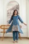FANCY COSMOS SHIMMER BEADS & JARDOSI WORK TOP PENT SET FESTIVE WEAR WHOLESALE PRICE ETHNIC GARMENT (15)