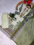 FANCY COTTON PRINT WITH EMBROIDERY SEQUENCE WORK TOP BOTTOM WITH DUPATTA DAILY WEAR WHOLESALE PRICE ETHNIC GARMENT (5)