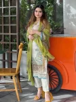 FANCY COTTON PRINT WITH EMBROIDERY SEQUENCE WORK TOP BOTTOM WITH DUPATTA DAILY WEAR WHOLESALE PRICE ETHNIC GARMENT (5)