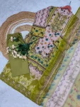 FANCY COTTON PRINT WITH EMBROIDERY SEQUENCE WORK TOP BOTTOM WITH DUPATTA FESTIVE WEAR WHOLESALE PRICE ETHNIC GARMENT (6)