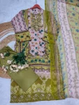 FANCY COTTON PRINT WITH EMBROIDERY SEQUENCE WORK TOP BOTTOM WITH DUPATTA FESTIVE WEAR WHOLESALE PRICE ETHNIC GARMENT (6)