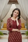 FANCY COTTON PRINTED WORK TOP PENT SET DAILY WEAR WHOLESALE PRICE ETHNIC GARMENT (2)