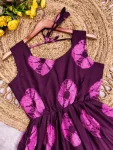 FANCY CREPE PRINT WORK GOWN FESTIVE WEAR WHOLESALE PRICE ETHNIC GARMENT (2)