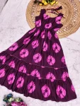 FANCY CREPE PRINT WORK GOWN FESTIVE WEAR WHOLESALE PRICE ETHNIC GARMENT (2)