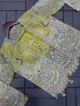 FANCY CREPE SATIN EMBROIDERY WORK DRAPED SKIRT BLOUSE WITH WHOLESALE PRICE ETHNIC GARMENT (5)
