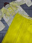 FANCY CREPE SATIN EMBROIDERY WORK DRAPED SKIRT BLOUSE WITH WHOLESALE PRICE ETHNIC GARMENT (5)