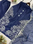 FANCY CREPE SILK EMBROIDERY WORK TOP PALAZZO WITH DUPATTA FESTIVE WEAR WHOLESALE PRICE ETHNIC GARMENT (5)