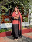 FANCY FRENCH CREPE SILK EMBROIDERY BEADS WORK TOP BOTTOM WITH DUPATTA FESTIVE WEAR WHOLESALE PRICE ETHNIC GARMENT (9)
