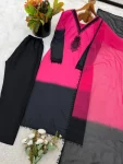FANCY FRENCH CREPE SILK EMBROIDERY BEADS WORK TOP BOTTOM WITH DUPATTA FESTIVE WEAR WHOLESALE PRICE ETHNIC GARMENT (21)