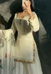 FANCY GEORGETTE EMBROIDERY 5 MM SEQUENCES WORK TOP PALAZZO WITH DUPATTA FESTIVE WEAR WHOLESALE PRICE ETHNIC GARMENT (3)