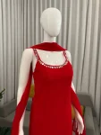 FANCY GEORGETTE REAL MIRROR WORK TOP PALAZZO WITH DUPATTA PARTY WEAR WHOLESALE PRICE ETHNIC GARMENT (2)