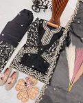 FANCY GMYS SILK EMBROIDERY 3 MM SEQUENCE & CODING DORI WORK KID’S TOP PALAZZO WITH DUPATTA FESTIVE WEAR WHOLESALE PRICE ETHNIC GARMENT (1)