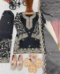 FANCY GMYS SILK EMBROIDERY 3 MM SEQUENCE & CODING DORI WORK KID’S TOP PALAZZO WITH DUPATTA FESTIVE WEAR WHOLESALE PRICE ETHNIC GARMENT (1)