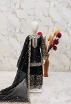 FANCY GMYS SILK EMBROIDERY 3 MM SEQUENCE & CODING DORI WORK KID’S TOP PALAZZO WITH DUPATTA FESTIVE WEAR WHOLESALE PRICE ETHNIC GARMENT (1)