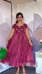 FANCY KOTA CHECKS MAGGAMHANDWORK ONE PIECE DRESS DAILY WEAR WHOLESALE PRICE ETHNIC GARMENT (3)