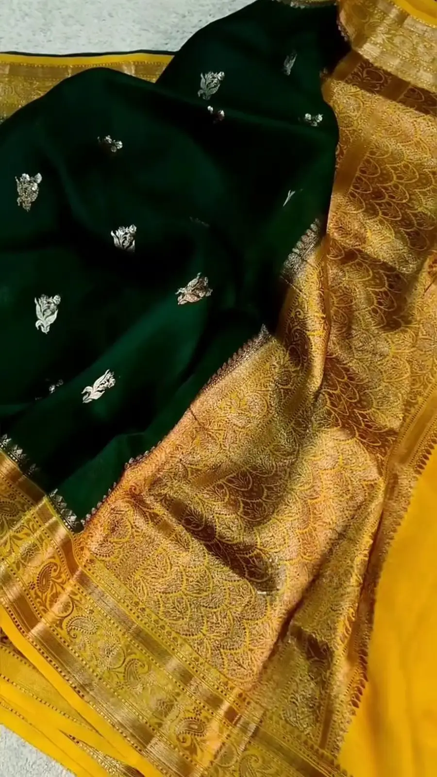 FANCY LICHI SILK WEAVING WORK SAREE WITH UNSTITCHED BLOUSE FESTIVE WEAR WHOLESALE PRICE ETHNIC GARMENT (6)