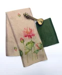 FANCY LINEN TISSUE SILK DIGITAL PRINTED WORK SAREE WITH UNSTITCHED BLOUSE DAILY WEAR WHOLESALE PRICE ETHNIC GARMENT (2)