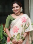 FANCY LINEN TISSUE SILK DIGITAL PRINTED WORK SAREE WITH UNSTITCHED BLOUSE DAILY WEAR WHOLESALE PRICE ETHNIC GARMENT (2)