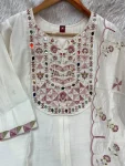 FANCY MANGO SILK MULTI EMBROIDERY & REAL MIRROR WITH HAND WORK TOP BOTTOM WITH DUPATTA FESTIVE WEAR WHOLESALE PRICE ETHNIC GARMENT (14)