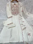 FANCY MANGO SILK MULTI EMBROIDERY & REAL MIRROR WITH HAND WORK TOP BOTTOM WITH DUPATTA FESTIVE WEAR WHOLESALE PRICE ETHNIC GARMENT (14)