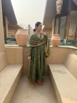 FANCY MOSS FENDY SEQUENCE AND EMBROIDERY WORK GOWN BOTTOM WITH DUPATTA FESTIVE WEAR WHOLESALE PRICE ETHNIC GARMENT (6)