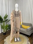 FANCY JMC SILK THREAD WITH FANCY LACE WORK TOP BOTTOM WITH DUPATTA CREAM