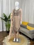 FANCY MUL CHANDERI THREAD WITH FANCY LACE WORK TOP BOTTOM WITH DUPATTA FESTIVE WEAR WHOLESALE PRICE ETHNIC GARMENT (2)