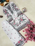 FANCY MUSLIN COTTON THREAD EMBROIDERY WITH COTTON GPO BORDER WITH LATKAN WORK CO-ORD SET DAILY WEAR WHOLESALE PRICE ETHNIC GARMENT (6)