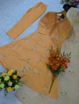 FANCY MUSLIN EMBROIDERY HANDWORK TOP BOTTOM WITH DUPATTA FESTIVE WEAR WHOLESALE PRICE ETHNIC GARMENT (4)