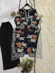 FANCY MUSLIN EMBROIDERY LACE WORK TOP PALAZZO WITH DUPATTA FESTIVE WEAR WHOLESALE PRICE ETHNIC GARMENT (2)