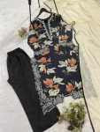 FANCY MUSLIN EMBROIDERY LACE WORK TOP PALAZZO WITH DUPATTA FESTIVE WEAR WHOLESALE PRICE ETHNIC GARMENT (2)