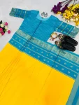 FANCY MYSORE SILK JACQUARD WORK GOWN SAREE FESTIVE WEAR WHOLESALE PRICE ETHNIC GARENT (2)