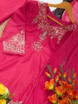 FANCY NATURAL CREPE SEQUENCE CODING EMBROIDERY WORK TOP PALAZZO WITH DUPATTA FESTIVE WEAR WHOLESALE PRICE ETHNIC GARMENT (4)