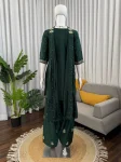 FANCY NATURAL CREPE THREAD WITH SEQUENCE WORK& PEARL WORK TOP PATIYALA WITH DUPATTA FESTIVE WEAR WHOLESALE PRICE ETHNIC GARMENT (6)