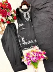FANCY NATURAL SATIN EMBROIDERY 5 MM SEQUENCE WORK TOP PATIYALA WITH DUPATTA FESTIVE WEAR WHOLESALE PRICE ETHNIC GARMENT (3)