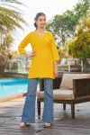 FANCY POLY RAYON PRINT WORK TOP DAILY WEAR WHOLESALE PRICE ETHNIC GARMENT (10)