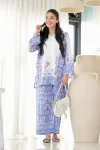 FANCY RAYON COTTON DIGITAL PRINT WORK CO-ORD SET LAVENDER