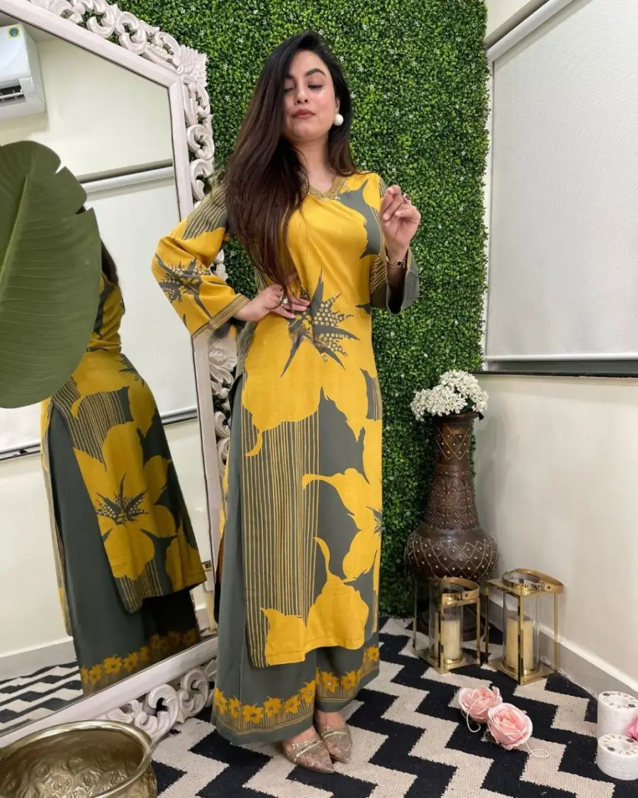 FANCY RAYON COTTON DIGITAL PRINT WORK CO-ORD SET DAILY WEAR WHOLESALE PRICE ETHNIC GARMENT (7)