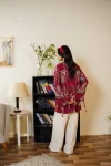 FANCY RAYON COTTON DIGITAL PRINTED WORK TOP PENT SET CASUAL WEAR WHOLESALE PRICE ETHNIC GARMENT (3)