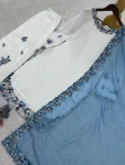 FANCY RAYON COTTON EMBROIDERY AND SEQUENCE WORK TOP PALAZZO WITH DUPATTA FESTIVE WEAR WHOLESALE PRICE ETHNIC GARMENT (5)